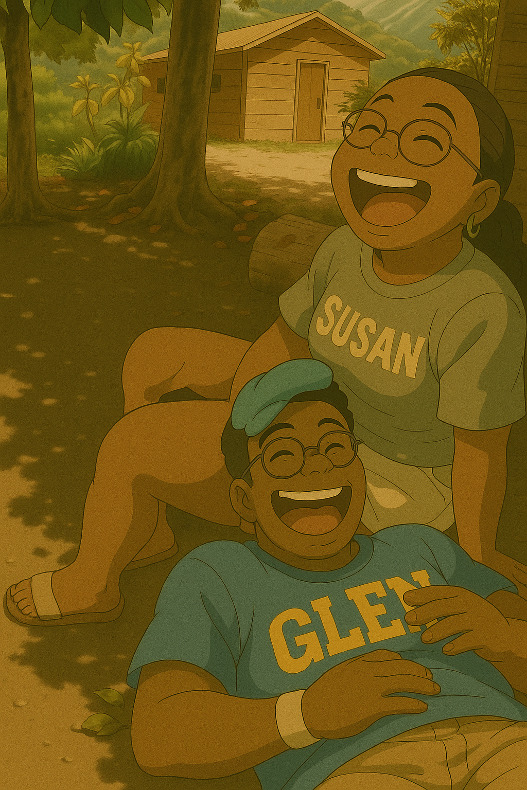 Glenford and Susan in the forest