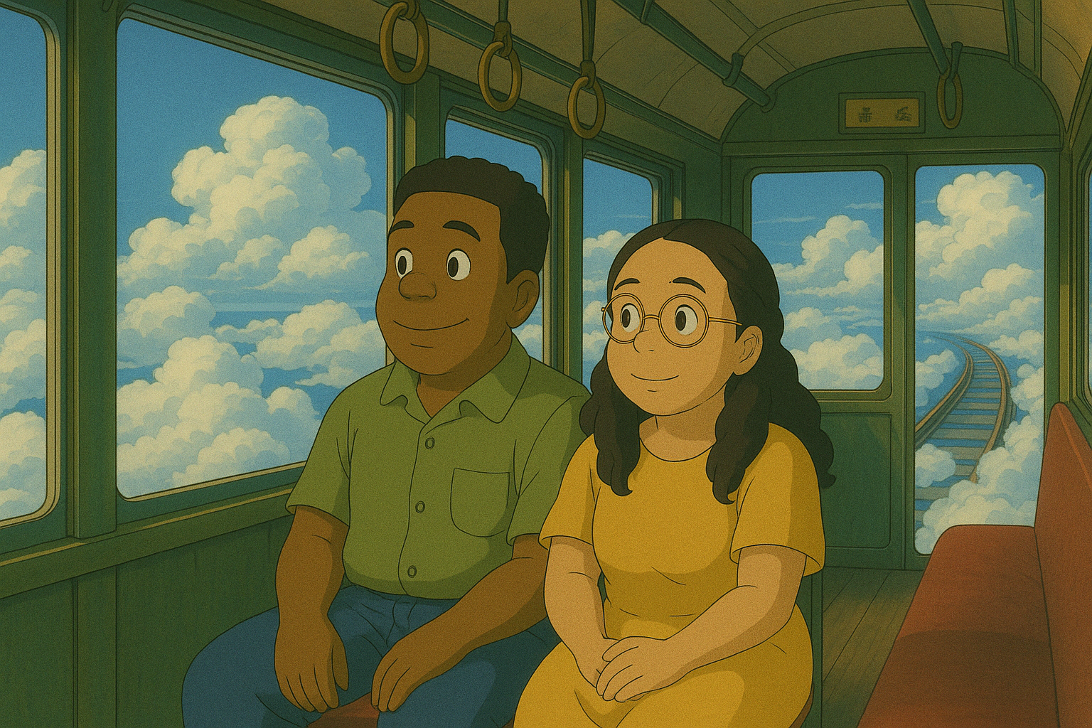Glenford and Susan on a journey through the clouds